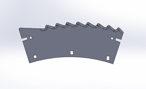 Cuchilla Derecha sin Aleta con Tungsteno
